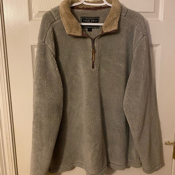 true grit sherpa pullover mens